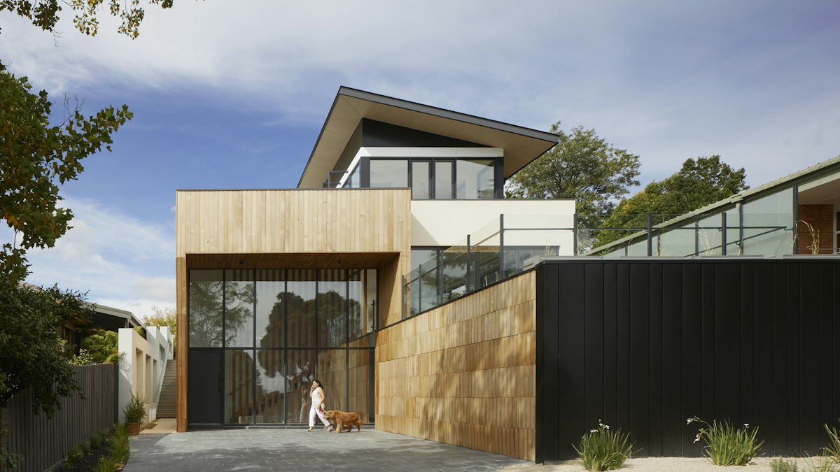 A modern house exterior