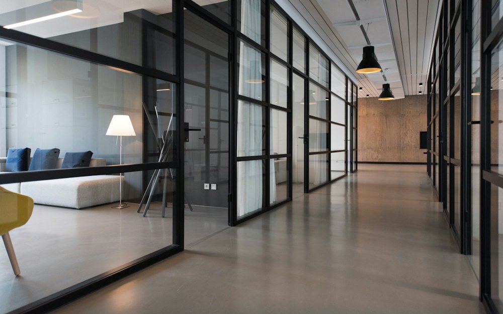 A bright modern office